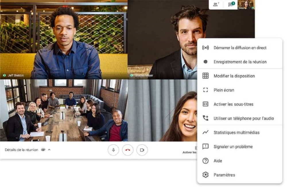 Google Meet (ex Hangouts Meet) : comment utiliser Google Meet ...